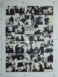 y032 FRENCH CONNECTION linen Polish movie poster '71 Krajewski art!