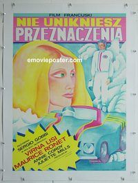 y042 PEBBLES OF ETRATAT linen Polish movie poster '72 Henatowicz art!