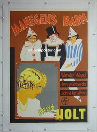 y237 THREE KINGS linen Swedish movie poster '29 cool Leander art!