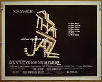 z031 ALL THAT JAZZ half-sheet movie poster '79 Scheider, Fosse