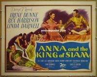 z043 ANNA & THE KING OF SIAM half-sheet movie poster '46 Irene Dunne