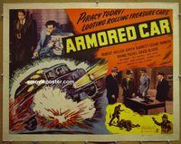 z050 ARMORED CAR half-sheet movie poster R49 Robert Wilcox, Barrett