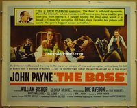 z101 BOSS half-sheet movie poster '56 John Payne, William Bishop