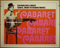 z116 CABARET half-sheet movie poster R74 Liza Minnelli, Michael York