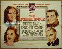 z131 CATERED AFFAIR half-sheet movie poster '56 Debbie Reynolds, Davis