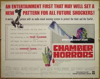 z134 CHAMBER OF HORRORS half-sheet movie poster '66 fear flasher!