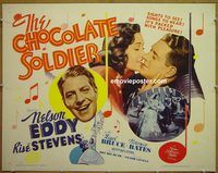 z142 CHOCOLATE SOLDIER half-sheet movie poster R62 Nelson Eddy, Stevens