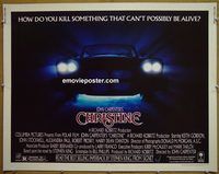 z143 CHRISTINE half-sheet movie poster '83 Stephen King, John Carpenter