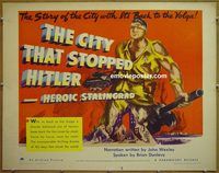 z145 CITY THAT STOPPED HITLER half-sheet movie poster '43 Stalingrad!