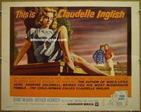 z147 CLAUDELLE INGLISH half-sheet movie poster '61 Diane McBain