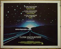 z151 CLOSE ENCOUNTERS OF THE THIRD KIND half-sheet movie poster '77