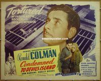 z159 CONDEMNED half-sheet movie poster R40s Colman