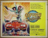 z163 CORVETTE SUMMER half-sheet movie poster '78 Hamill, Potts