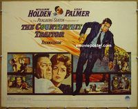 z165 COUNTERFEIT TRAITOR half-sheet movie poster '62 William Holden