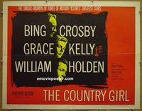 z166 COUNTRY GIRL half-sheet movie poster R59 Grace Kelly, Bing Crosby