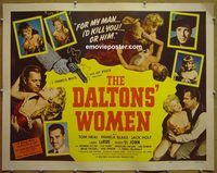 z179 DALTONS' WOMEN half-sheet movie poster '50 Tom Neal, Pamela Blake