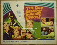 z187 DAY MARS INVADED EARTH half-sheet movie poster '63 Marie Windsor