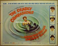z190 DEADLY COMPANIONS half-sheet movie poster '61 Sam Peckinpah, O'Hara