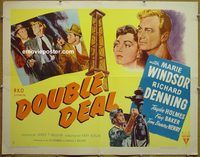 z213 DOUBLE DEAL style B half-sheet movie poster '51 Marie Windsor, Denning