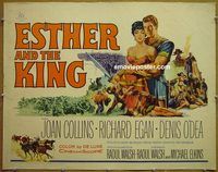 z232 ESTHER & THE KING half-sheet movie poster '60 Joan Collins
