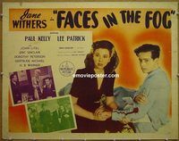z241 FACES IN THE FOG style B half-sheet movie poster '44 Jane Withers