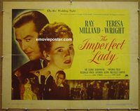 z388 IMPERFECT LADY style B half-sheet movie poster '46 Milland, Wright