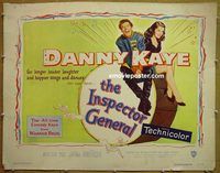 z394 INSPECTOR GENERAL half-sheet movie poster '50 Danny Kaye