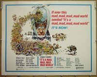 z405 IT'S A MAD, MAD, MAD, MAD WORLD half-sheet movie poster R70 Berle
