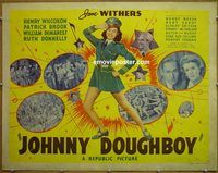 z416 JOHNNY DOUGHBOY style B half-sheet movie poster '42 Jane Withers