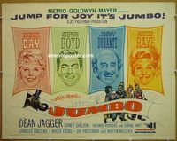 z420 JUMBO half-sheet movie poster '62 Doris Day, Jimmy Durante