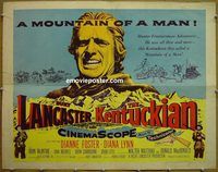 z426 KENTUCKIAN style B half-sheet movie poster '55 Burt Lancaster