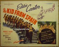 z428 KID FROM SPAIN half-sheet movie poster R44 Eddie Cantor