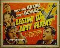 z469 LEGION OF LOST FLYERS half-sheet movie poster '39 Arlen, Devine