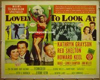 z500 LOVELY TO LOOK AT half-sheet movie poster '52 Kathryn Grayson