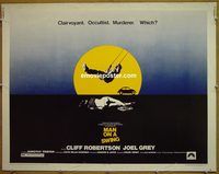 z518 MAN ON A SWING half-sheet movie poster '74 Cliff Robertson
