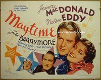 z531 MAYTIME half-sheet movie poster R62 MacDonald & Eddy
