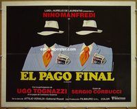 z627 PAYOFF Spanish half-sheet movie poster '78 Corbucci, Tognazzi