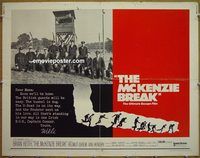 z533 MCKENZIE BREAK half-sheet movie poster '71 Brian Keith