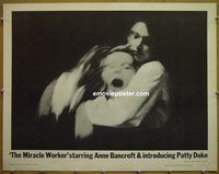 z543 MIRACLE WORKER half-sheet movie poster '62 Anne Bancroft, Patty Duke