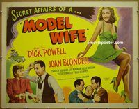 z548 MODEL WIFE half-sheet movie poster R48 Blondell, Powell