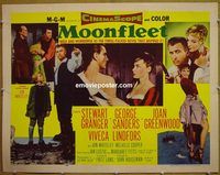 z551 MOONFLEET style A half-sheet movie poster '55 Fritz Lang, Granger