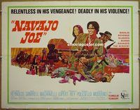 z573 NAVAJO JOE half-sheet movie poster '67 Burt Reynolds, Corbucci