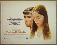 z626 PAUL & MICHELLE half-sheet movie poster '74 Alvina, Bury