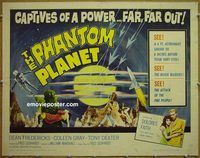 z633 PHANTOM PLANET half-sheet movie poster '62 sci-fi space shocker!