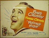 z688 RIDING HIGH style B half-sheet movie poster '50 Bing Crosby