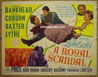 z699 ROYAL SCANDAL half-sheet movie poster '45 Preminger & Lubitsch