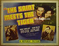z703 SAINT MEETS THE TIGER half-sheet movie poster '43 Hugh Sinclair