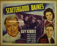 z712 SCATTERGOOD BAINES style B half-sheet movie poster '41 Guy Kibbee