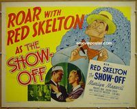 z730 SHOW-OFF half-sheet movie poster '46 Red Skelton, Marilyn Maxwell