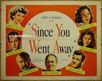 z734 SINCE YOU WENT AWAY half-sheet movie poster R56 Colbert, Temple